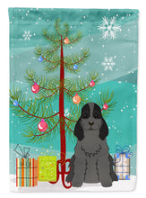Load image into Gallery viewer, Merry Christmas Tree Cocker Spaniel Black Garden Flag - Outdoor Decorative Yard Flag BB4217GF