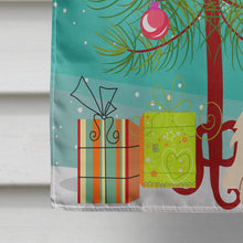 Load image into Gallery viewer, Merry Christmas Tree Cocker Spaniel Buff Flag Canvas House Size BB4219CHF