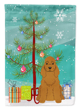 Load image into Gallery viewer, Merry Christmas Tree Cocker Spaniel Red Garden Flag - Outdoor Decorative Yard Flag BB4220GF
