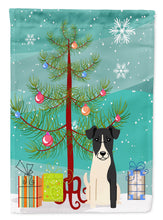 Load image into Gallery viewer, Merry Christmas Tree Smooth Fox Terrier Garden Flag - Outdoor Decorative Yard Flag BB4223GF