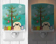 Load image into Gallery viewer, Merry Christmas Tree Pekingnese Cream Ceramic Night Light BB4231CNL