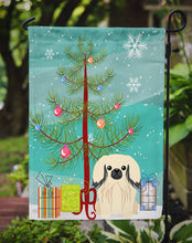 Load image into Gallery viewer, Merry Christmas Tree Pekingnese Cream Garden Flag - Outdoor Decorative Yard Flag BB4231GF