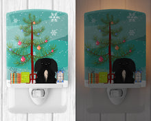 Load image into Gallery viewer, Merry Christmas Tree Pekingnese Black Ceramic Night Light BB4232CNL