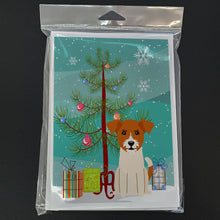 Load image into Gallery viewer, Merry Christmas Tree Jack Russell Terrier Greeting Cards Pack of 8
