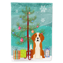 Load image into Gallery viewer, Merry Christmas Tree English Foxhound Flag Canvas House Size BB4235CHF