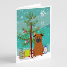 Load image into Gallery viewer, Merry Christmas Tree Chinese Chongqing Dog Greeting Cards Pack of 8