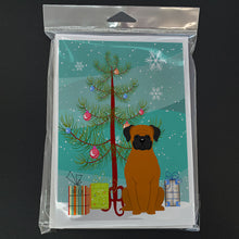 Load image into Gallery viewer, Merry Christmas Tree Fawn Boxer Greeting Cards Pack of 8
