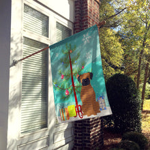 Load image into Gallery viewer, Merry Christmas Tree Brindle Boxer Flag Canvas House Size BB4242CHF