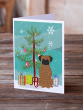 Load image into Gallery viewer, Merry Christmas Tree Brindle Boxer Greeting Cards Pack of 8