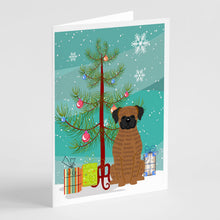 Load image into Gallery viewer, Merry Christmas Tree Brindle Boxer Greeting Cards Pack of 8