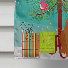 Load image into Gallery viewer, Merry Christmas Tree English Bulldog Red White Flag Canvas House Size BB4245CHF