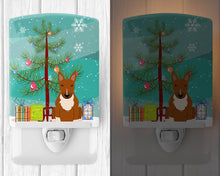 Load image into Gallery viewer, Merry Christmas Tree Bull Terrier Red Ceramic Night Light BB4259CNL