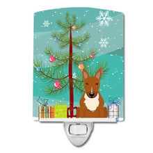 Load image into Gallery viewer, Merry Christmas Tree Bull Terrier Red Ceramic Night Light BB4259CNL
