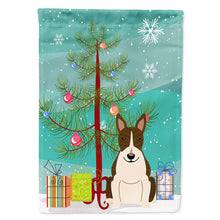 Load image into Gallery viewer, Merry Christmas Tree Bull Terrier Dark Brindle Flag Canvas House Size BB4261CHF