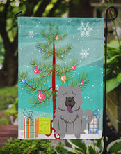 Load image into Gallery viewer, Merry Christmas Tree Chow Chow Blue Garden Flag - Outdoor Decorative Yard Flag BB4264GF