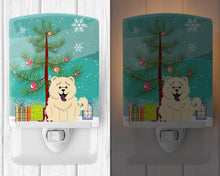 Load image into Gallery viewer, Merry Christmas Tree Chow Chow White Ceramic Night Light BB4265CNL