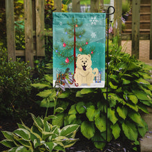 Load image into Gallery viewer, Merry Christmas Tree Chow Chow White Garden Flag - Outdoor Decorative Yard Flag BB4265GF