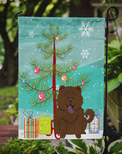 Load image into Gallery viewer, Merry Christmas Tree Chow Chow Chocolate Garden Flag - Outdoor Decorative Yard Flag BB4266GF