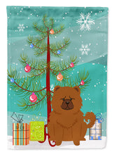 Load image into Gallery viewer, Merry Christmas Tree Chow Chow Red Garden Flag - Outdoor Decorative Yard Flag BB4267GF