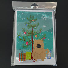 Load image into Gallery viewer, Merry Christmas Tree Chow Chow Cream Greeting Cards Pack of 8