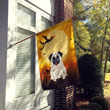 Load image into Gallery viewer, Halloween Pug Cream Flag Canvas House Size BB4270CHF
