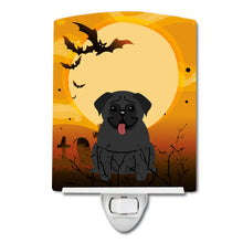Load image into Gallery viewer, Halloween Pug Black Ceramic Night Light BB4272CNL