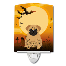 Load image into Gallery viewer, Halloween Pug Brown Ceramic Night Light BB4273CNL