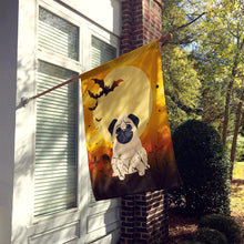 Load image into Gallery viewer, Halloween Pug Fawn Flag Canvas House Size BB4274CHF