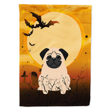 Load image into Gallery viewer, Halloween Pug Fawn Flag Canvas House Size BB4274CHF