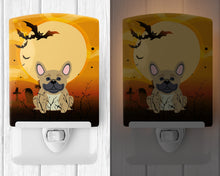 Load image into Gallery viewer, Halloween French Bulldog Cream Ceramic Night Light BB4276CNL