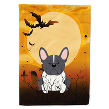 Load image into Gallery viewer, Halloween French Bulldog Black White Flag Canvas House Size BB4278CHF