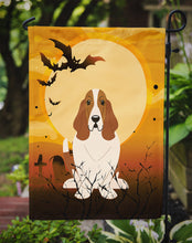 Load image into Gallery viewer, Halloween Basset Hound Garden Flag - Outdoor Decorative Yard Flag BB4287GF