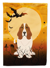 Load image into Gallery viewer, Halloween Basset Hound Garden Flag - Outdoor Decorative Yard Flag BB4287GF