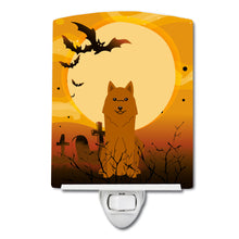 Load image into Gallery viewer, Halloween Karelian Bear Dog Ceramic Night Light BB4288CNL