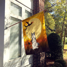 Load image into Gallery viewer, Halloween West Siberian Laika Spitz Flag Canvas House Size BB4291CHF