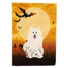 Load image into Gallery viewer, Halloween Samoyed Flag Canvas House Size BB4296CHF