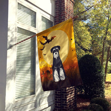 Load image into Gallery viewer, Halloween Standard Schnauzer Salt and Pepper Flag Canvas House Size BB4299CHF