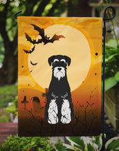 Load image into Gallery viewer, Halloween Standard Schnauzer Salt and Pepper Garden Flag - Outdoor Decorative Yard Flag BB4299GF