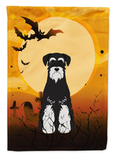 Load image into Gallery viewer, Halloween Standard Schnauzer Salt and Pepper Garden Flag - Outdoor Decorative Yard Flag BB4299GF