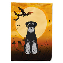 Load image into Gallery viewer, Halloween Standard Schnauzer Black Grey Flag Canvas House Size BB4300CHF