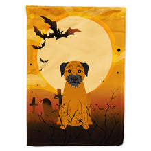 Load image into Gallery viewer, Halloween Border Terrier Flag Canvas House Size BB4305CHF