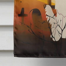 Load image into Gallery viewer, Halloween White German Shepherd Flag Canvas House Size BB4311CHF