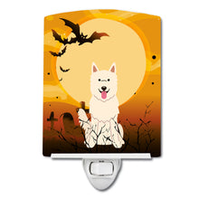 Load image into Gallery viewer, Halloween White German Shepherd Ceramic Night Light BB4311CNL