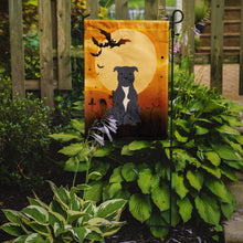Load image into Gallery viewer, Halloween Staffordshire Bull Terrier Blue Garden Flag - Outdoor Decorative Yard Flag BB4312GF