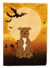 Load image into Gallery viewer, Halloween Staffordshire Bull Terrier Brown Garden Flag - Outdoor Decorative Yard Flag BB4313GF