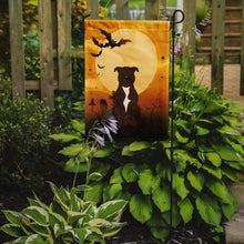 Load image into Gallery viewer, Halloween Staffordshire Bull Terrier Chocolate Garden Flag - Outdoor Decorative Yard Flag BB4314GF