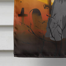 Load image into Gallery viewer, Halloween Miniature Schanuzer Black Flag Canvas House Size BB4317CHF