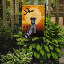 Load image into Gallery viewer, Halloween Miniature Schanuzer Black Silver Garden Flag - Outdoor Decorative Yard Flag BB4318GF