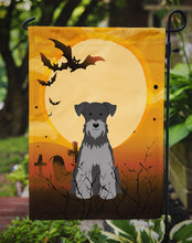 Load image into Gallery viewer, Halloween Miniature Schanuzer Black Silver Garden Flag - Outdoor Decorative Yard Flag BB4318GF
