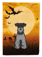 Load image into Gallery viewer, Halloween Miniature Schanuzer Black Silver Garden Flag - Outdoor Decorative Yard Flag BB4318GF
